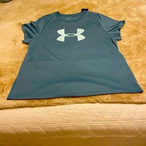 Under Armour tee shirt size 1X Teal color